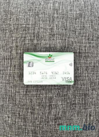 Morocco Credit Agricole bank visa classic card wygląd fotograficzny skan PSD + zdjęcie